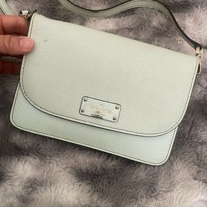 Mint Green Kate spade Mikka Grove Street Leather Crossbody